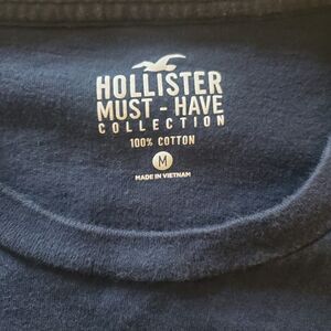 NEW Hollister T Shirt Mens Medium Blue Must Have Collection Casual‎ Outdoor